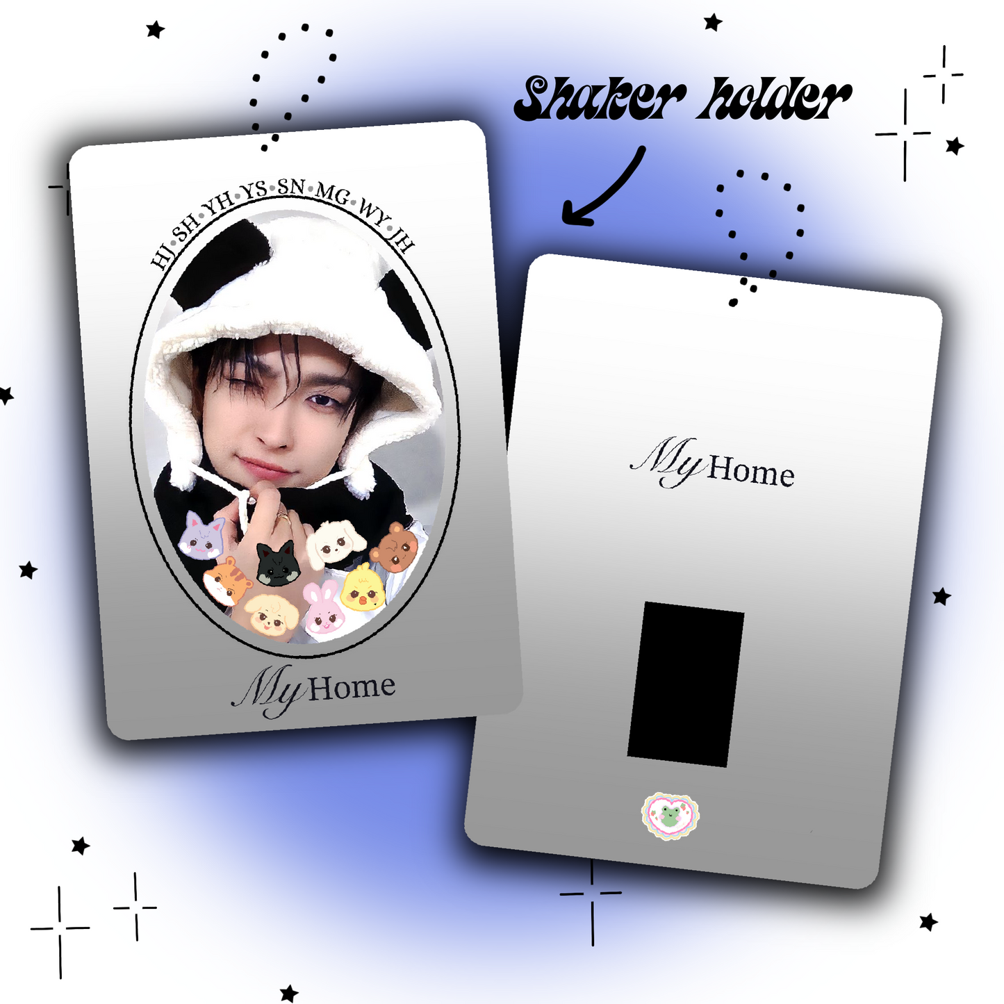 Ateez shaker card holder