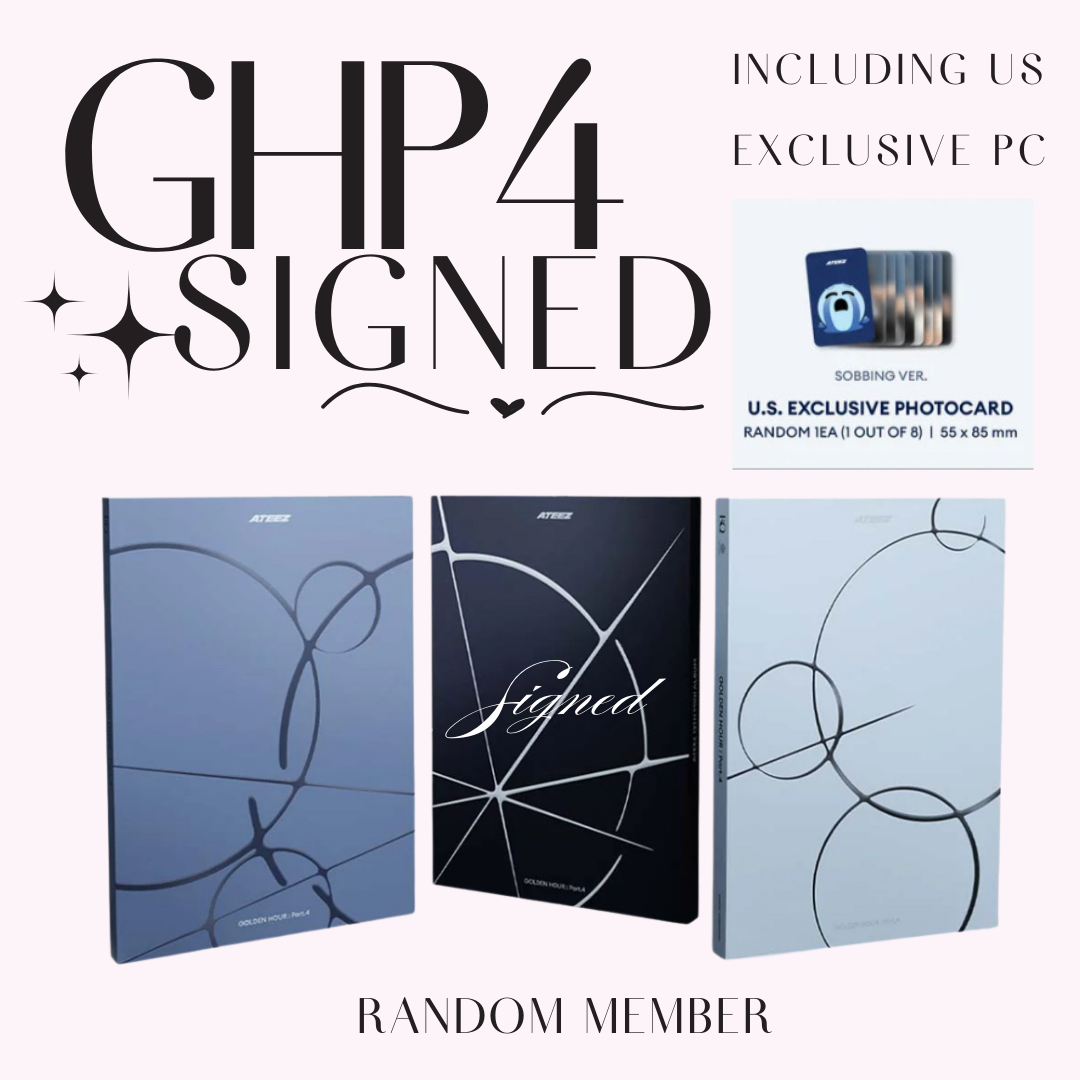 *pre order* SIGNED U.S EXLUSIVE ateez GHP4 album - member random