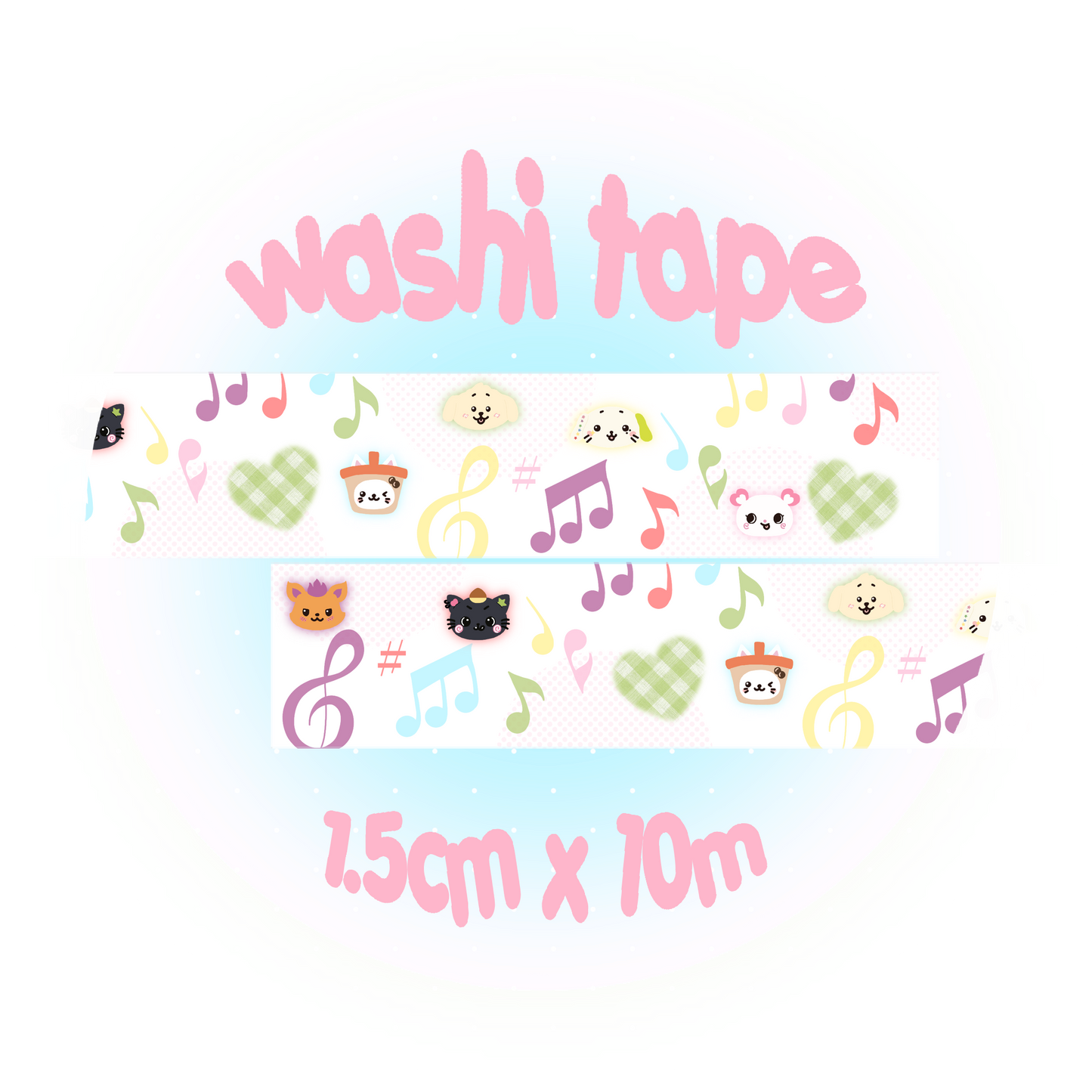 Whimsical washi tapes