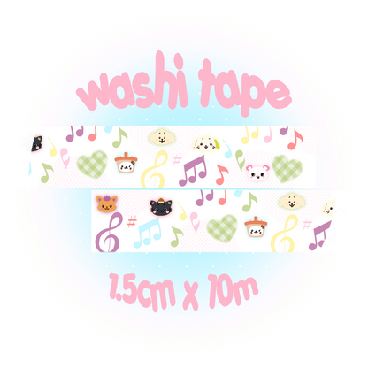 Whimsical washi tapes