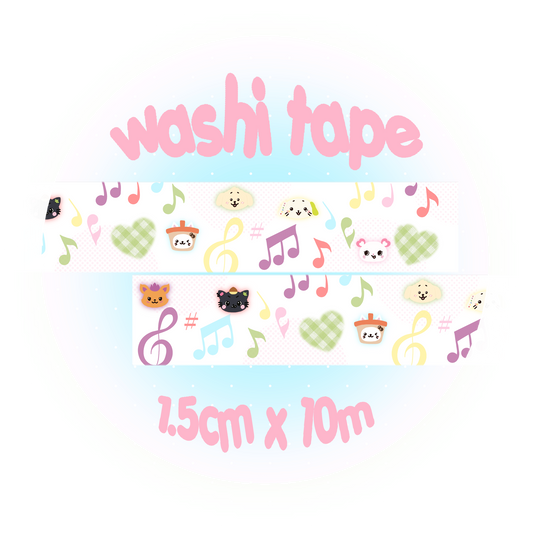 Whimsical washi tapes