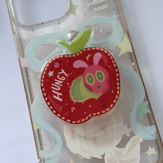 Hungy caterpillar phone grip