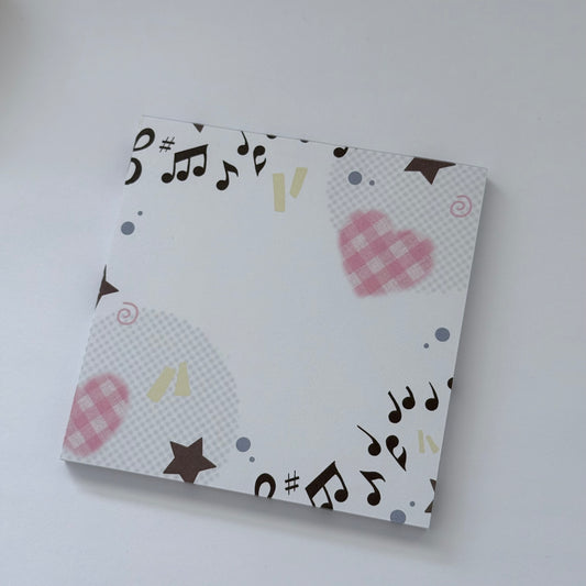 Music note Memo pad