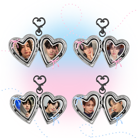 Ateez locket keychains
