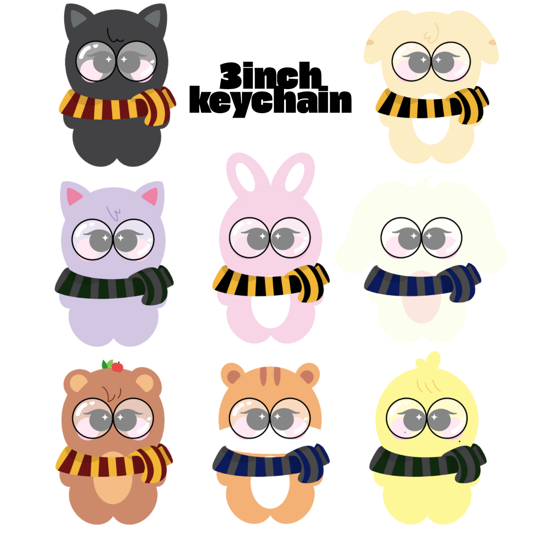 Ateez wizard keychains