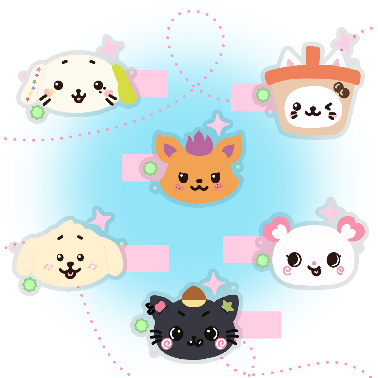 Nct wish character hair clip