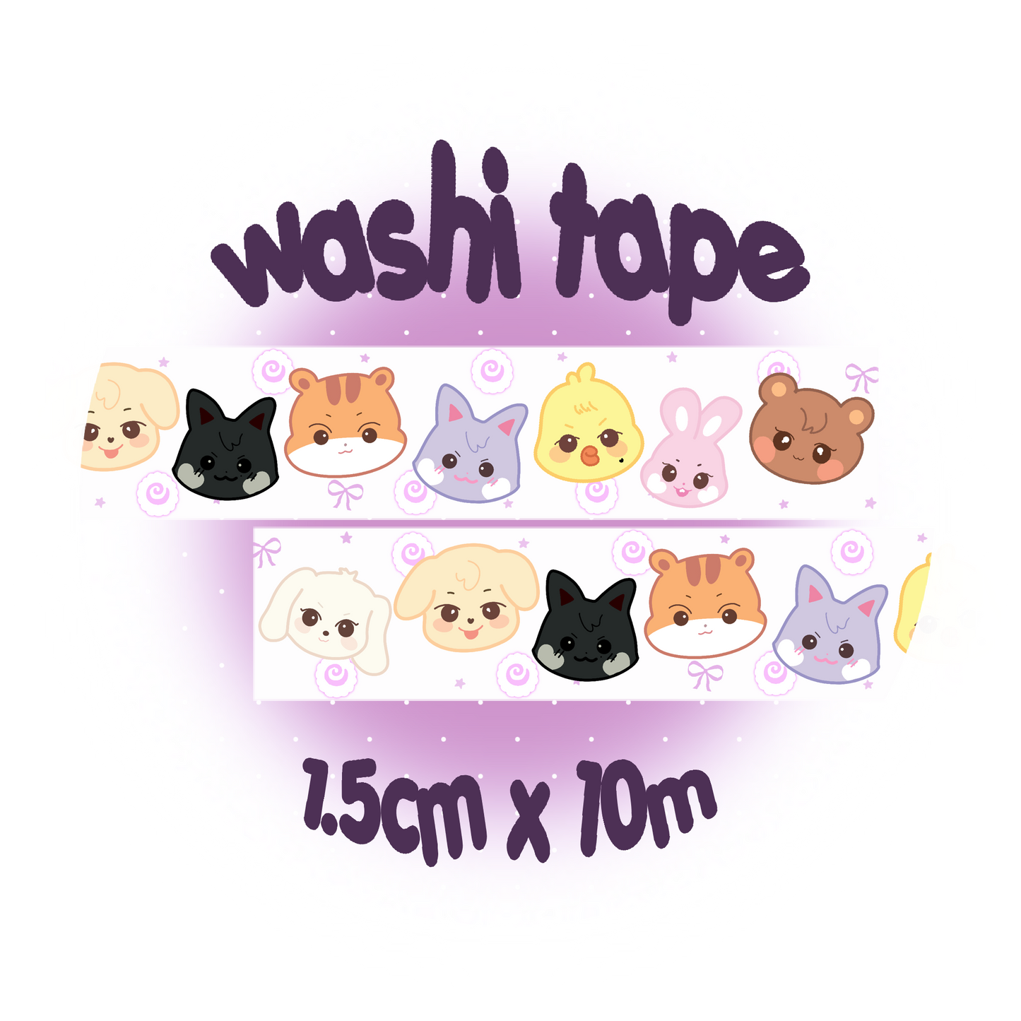 Whimsical washi tapes
