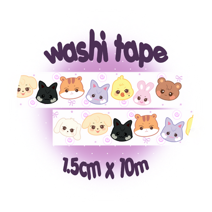 Whimsical washi tapes