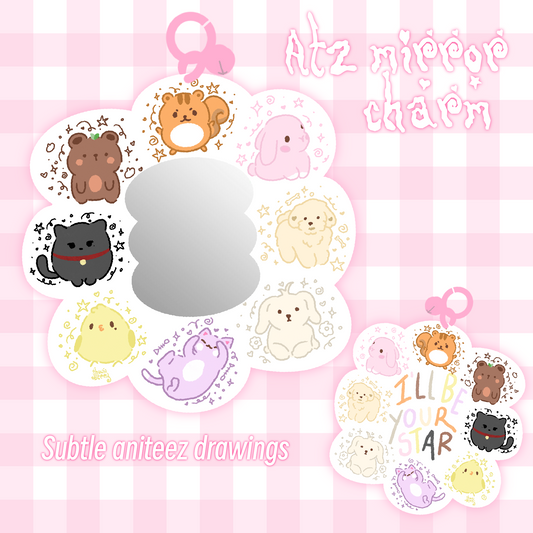 Ateez mirror keychain { pre order }