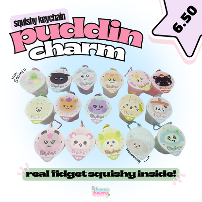 Ateez pudding keychain blind box