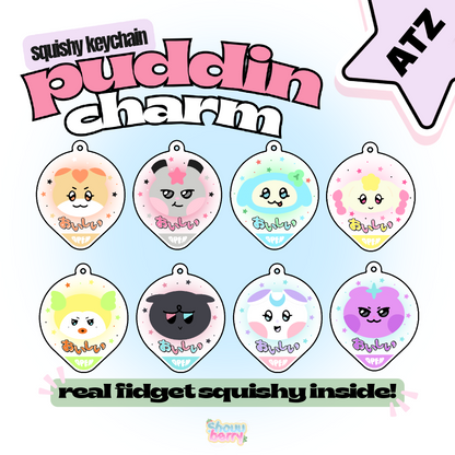 Ateez pudding keychain blind box