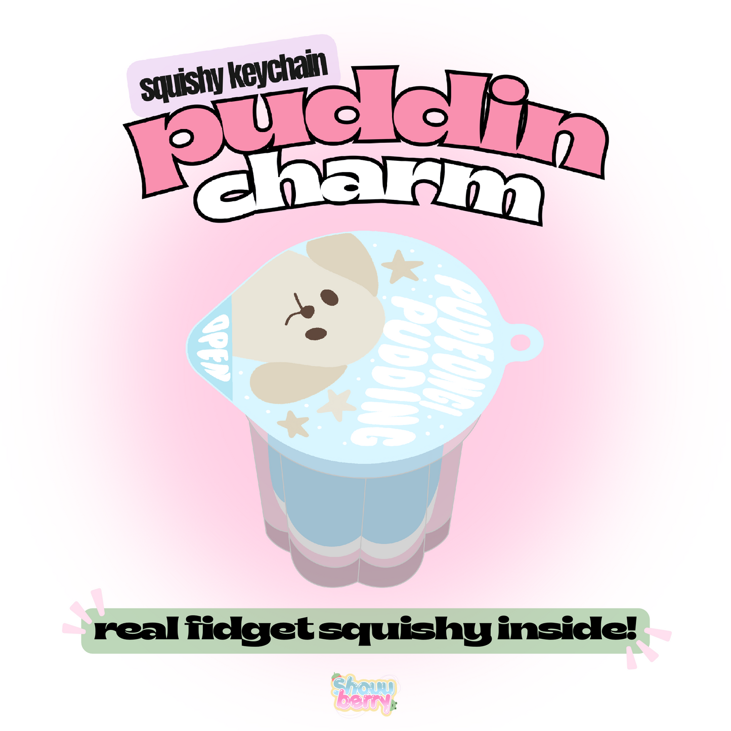 Pudeongi pudding keychain