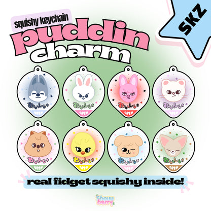 Skz pudding keychain blind box